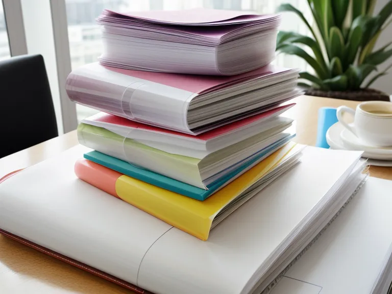 Ein Stapel verschiedener Human Design Analysen, organisiert mit farbigen Index-Tabs.
